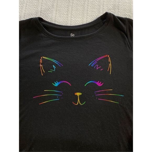 SO Girls SIZE 16 RAINBOW CAT 3-Piece Tunic &
Thermal Leggings Pajama Set with So - Picture 2 of 7